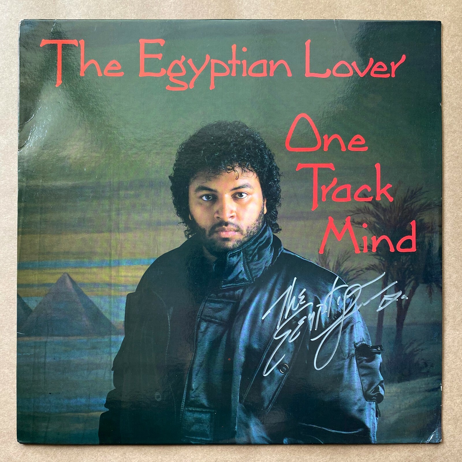 The Egyptian Lover Signed One Track Mind Vinyl Record LP The Egyptian Lover Signed One Track Mind Vinyl Record LP