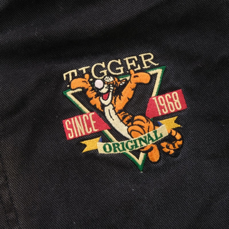 Rare VTG THE DISNEY STORE Tigger Original Denim Varsity Jacket 90s