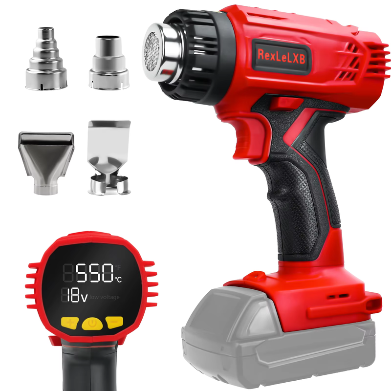 Cordless Heat Gun for Milwaukee 18v Battery 122℉ to 1022℉ Fast Heating Hot Air G