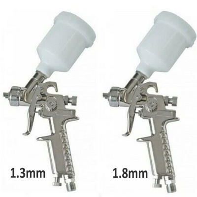 2 x Devilbiss Trans-Tech FLG-G5 Gravity Spray Paint Guns 1.3mm Tip & 1.8mm Tip