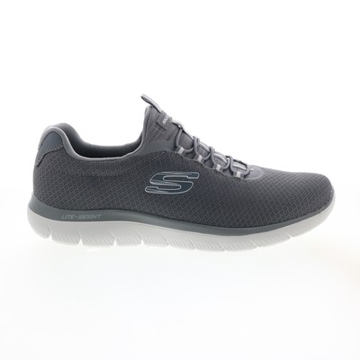 

Мужские серые парусиновые кроссовки без шнуровки Skechers Summits 52811 11, Серый, Skechers Summits