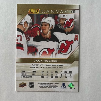 2022 Upper Deck Series 1 #C49 Jack Hugues UD Canvas