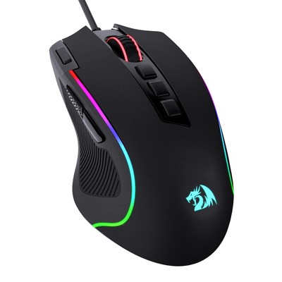 Redragon M612 Predator RGB Gaming Mouse 8000 DPI Wired Optical Gamer Mouse wi...