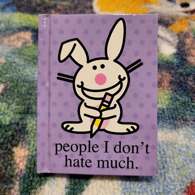 It's Happy Bunny Mini Address Book Vintage 2005 Jim Benton 4'' Unused Hot Topic