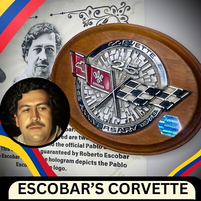   Pablo Escobar Corvette Emblem Celebrity Item Al Capone True Crime