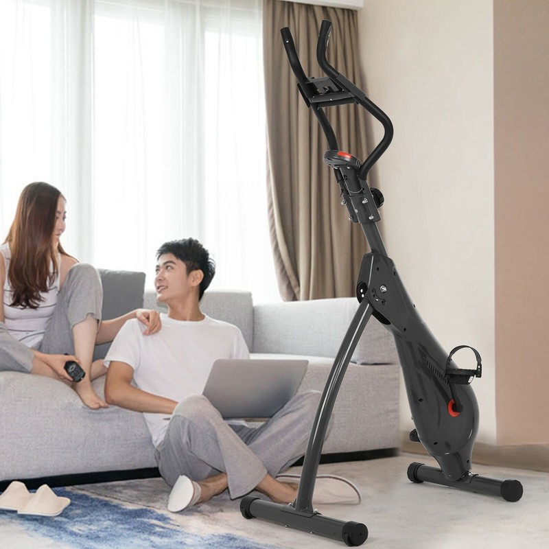 Folding Stationary Upright Indoor Cycling Exercise Bike Recumbent Fitness Bike