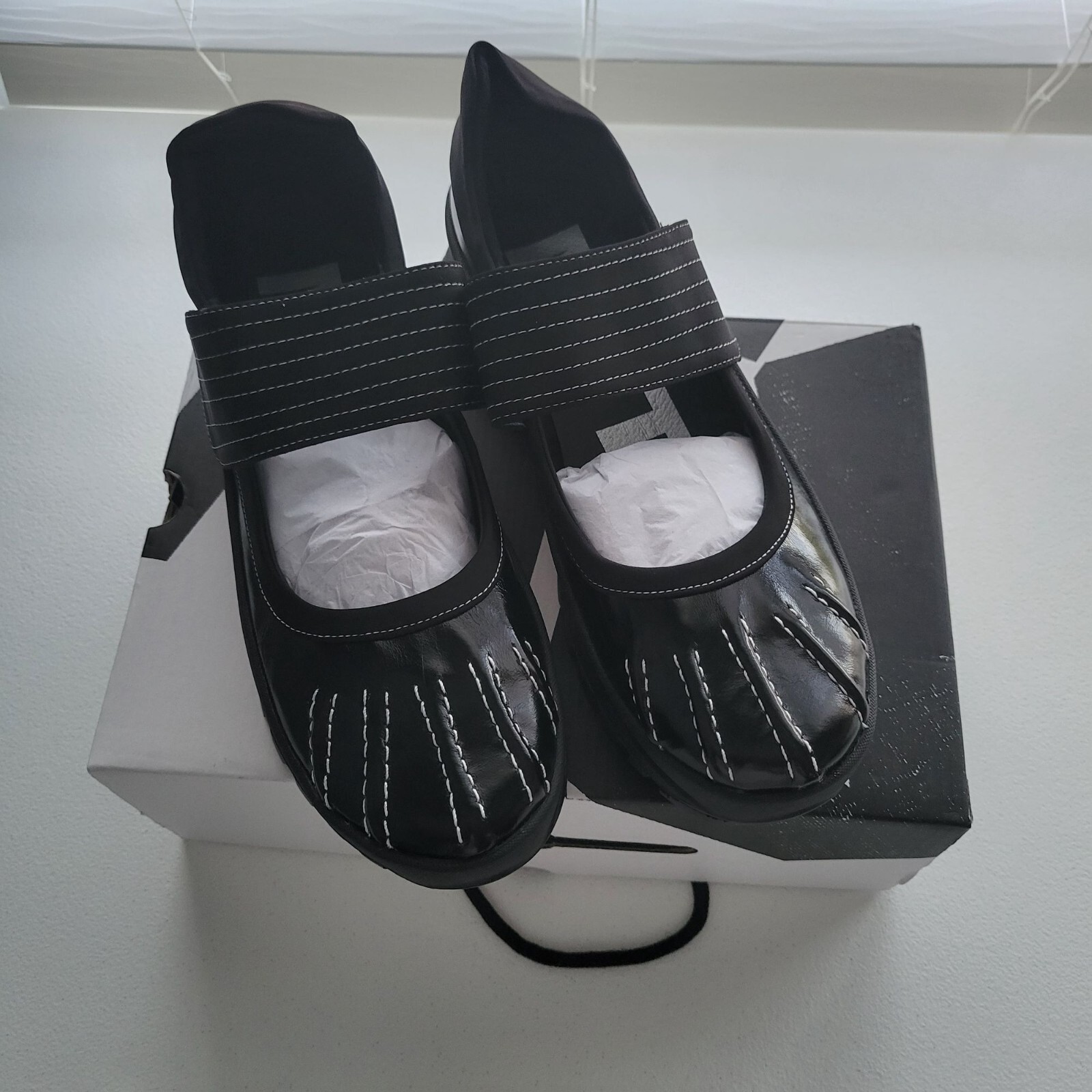 専用GRAPE Black Mary Jane Platform shoes Amazon.com: Mary