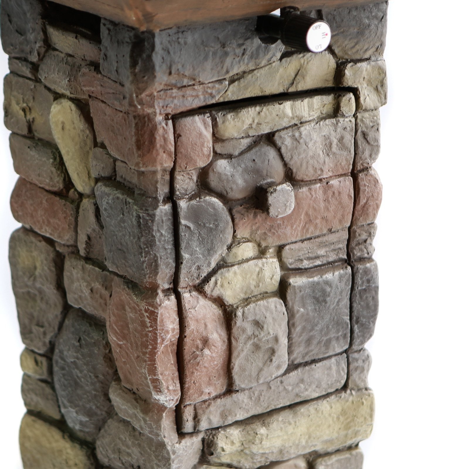 Red Ember Sheridan Mini Propane Fire Column (Inside/Outdoor)