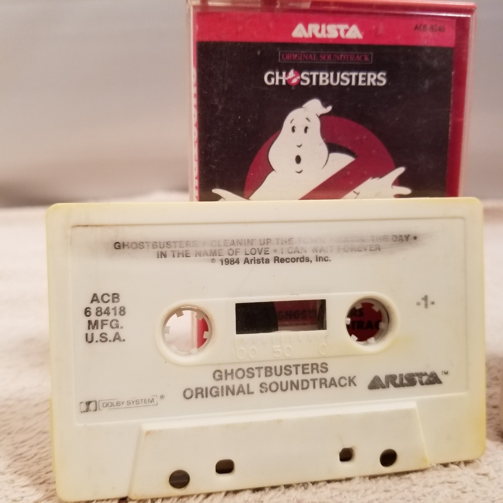 GHOSTBUSTERS 1 & 2 Soundtrack Cassette Tape Lot  of 2 Pop R&B Hip Hop Rock