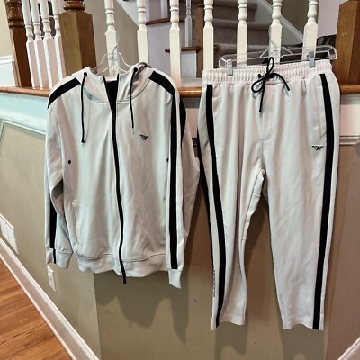 PAPER PLANES ''New''SILVER COMFORT JOGGERS HOODIE JACKET/PANTS Sz XLarge MSRP-$300