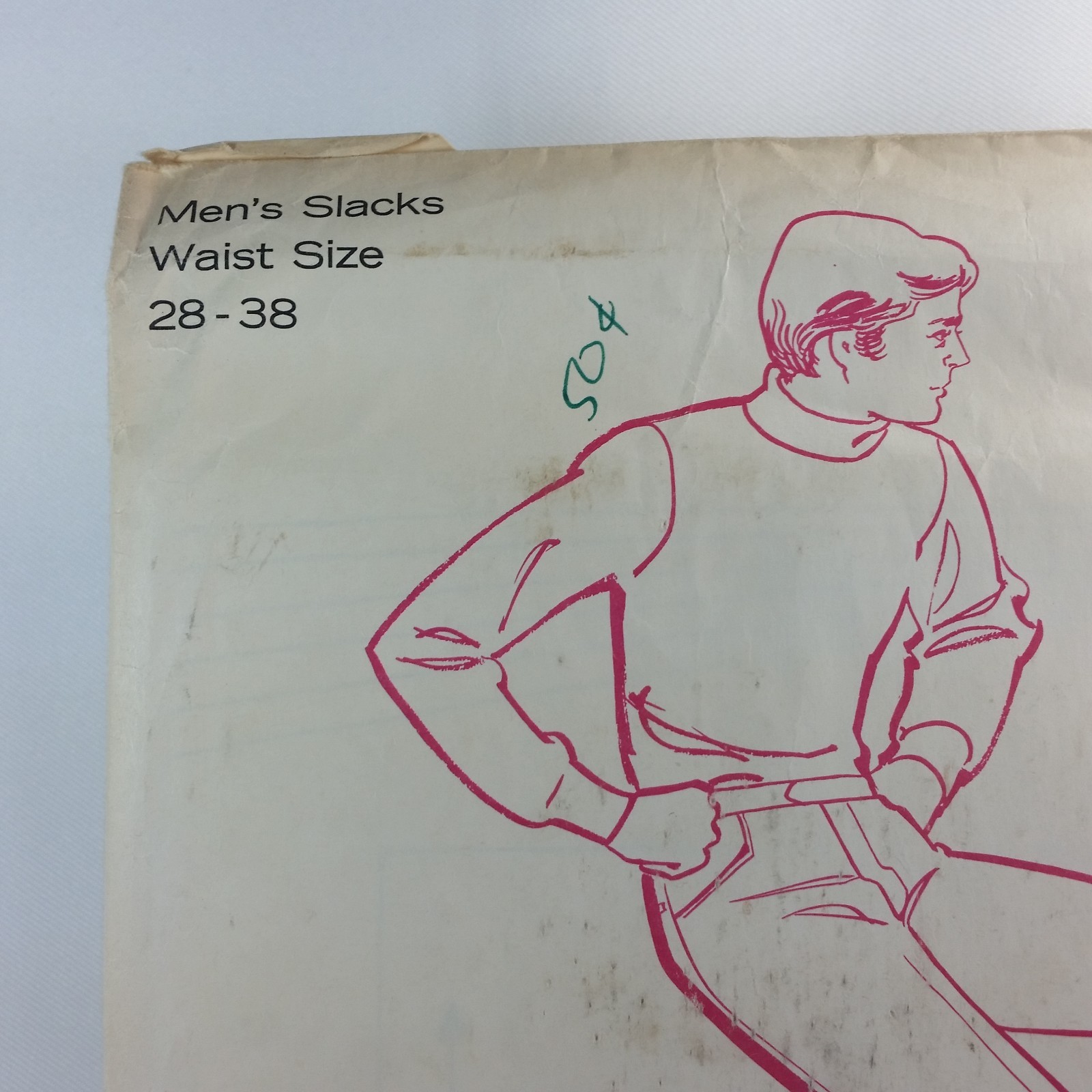 Vintage Men's Slacks Pants Sewing Pattern Kandel Knits Sizes 28-38