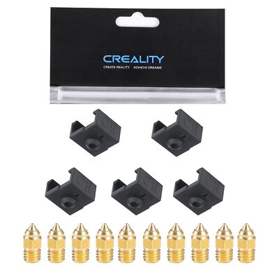 Creality Original Ender 3 V2 Neo 5pcs Silicone Sock And 10pcs 0.4mm Nozzle Silic