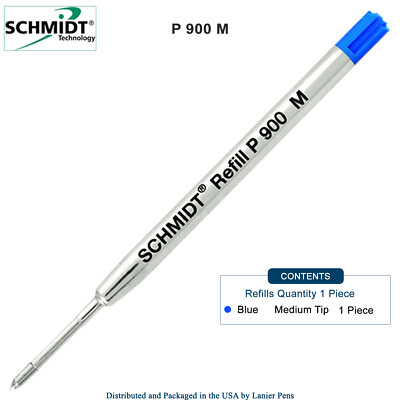 Ink Refill Blue Medium Schmidt P900 Parker Style Ballpoint Refill