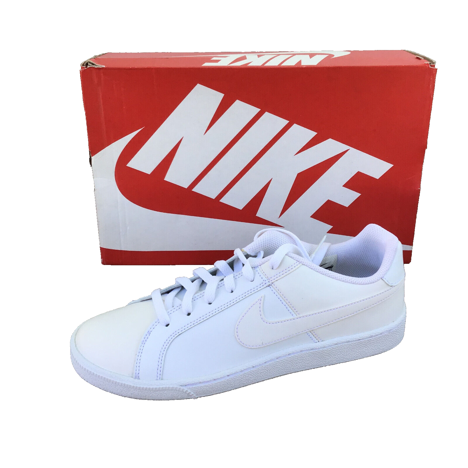Nike Court Royale Mens Sz 9.5 Low White Casual Trainer Lace Up Shoes 749747- 111 | eBay