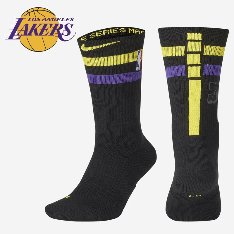 lakers nike elite socks