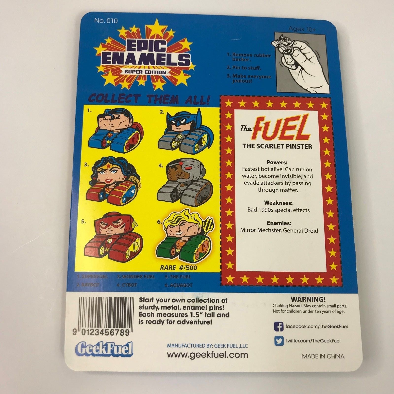 Geek Fuel Exclusive Epic Enamels The Flash Justice League Metal Pin The Fuel NIB