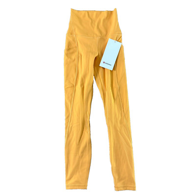 New Lululemon Leggings Size 0 Align High Rise Pant Pockets 25'' MGDM Orange