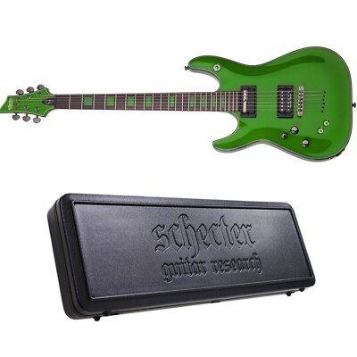 Schecter Kenny Hickey C-1 EX S LH Steele Green Left-Handed Guitar + Hard Case