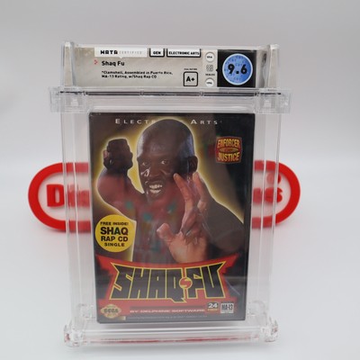 Sega Genesis Game SHAQ FU w/ MUSIC CD -WATA GRADED 9.6 A+! NEW & Factory Sealed!