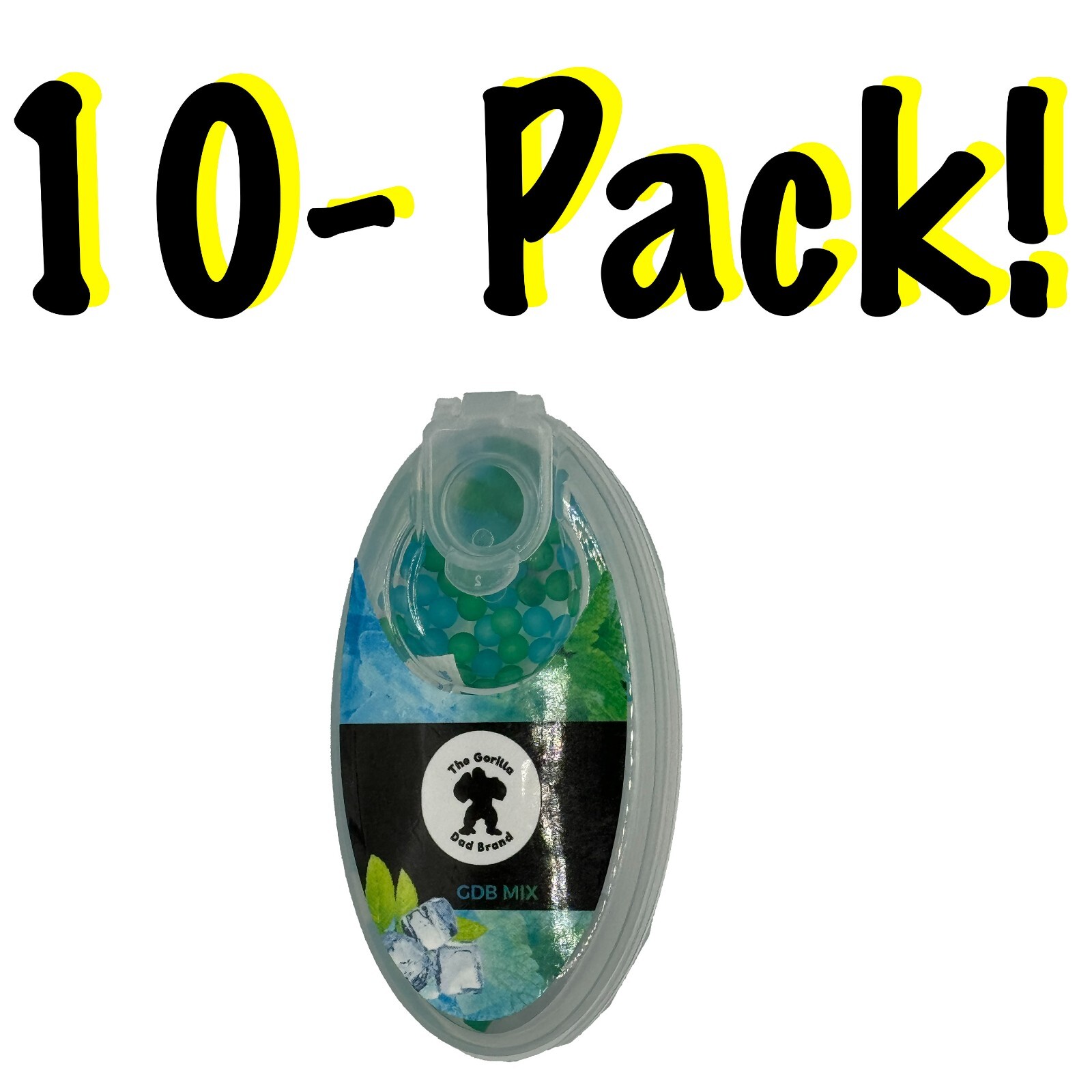 1000 count 50/50 Menthol/Green Mint beads- 10 Pack