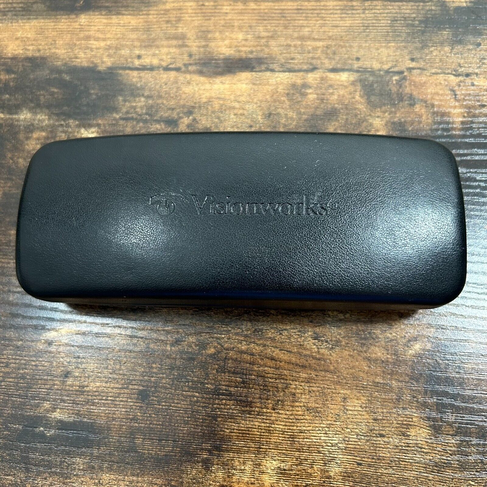 Vision Works Hard Black Clam Shell Eyeglass Case-811 Vision Works Hard Black Clam Shell Eyeglass Case-811