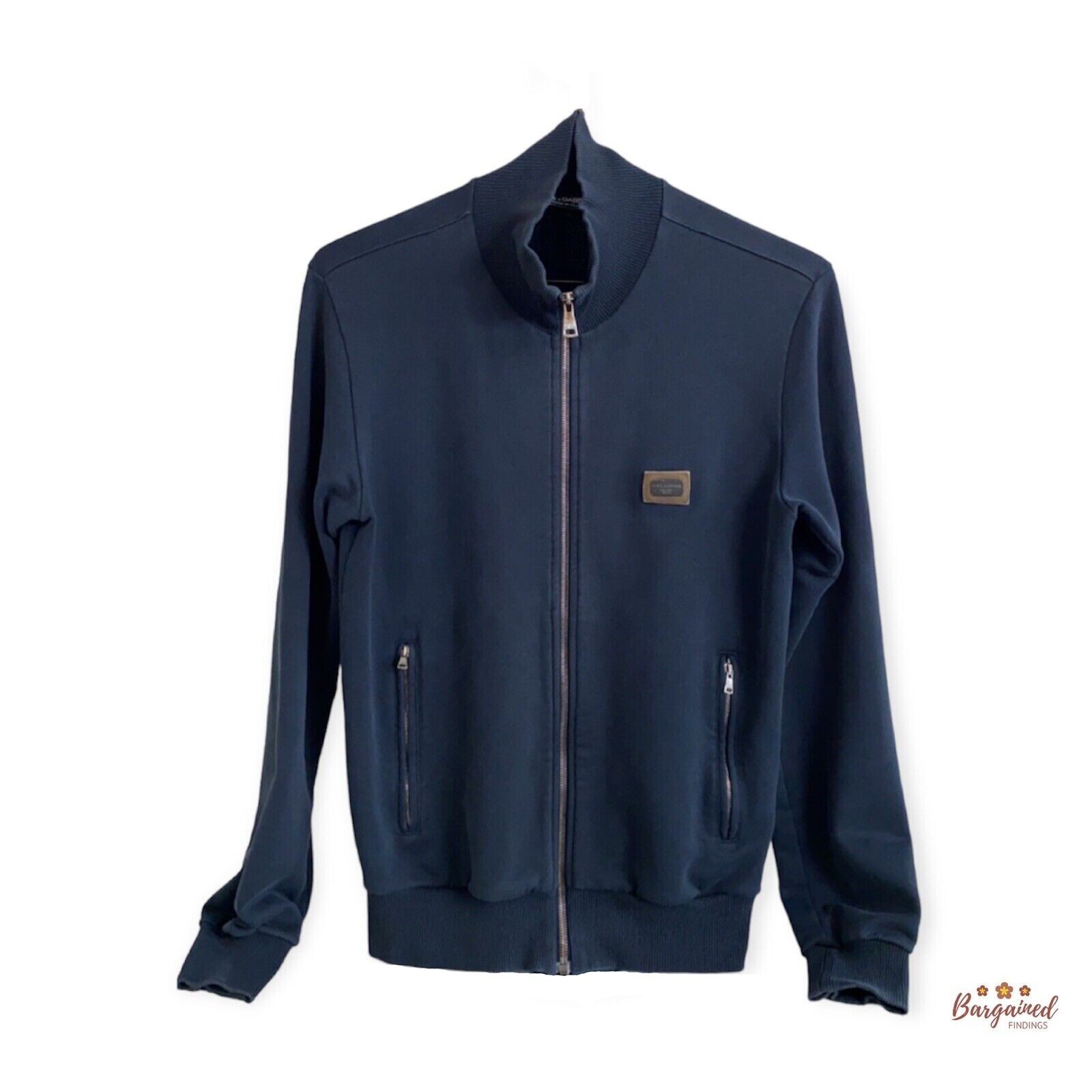 【関税&送料込】Dolce & Gabbana Sweatshirt With Navy Print DG Essential men's sweatshirts and Knitwear | Dolce&Gabbana®