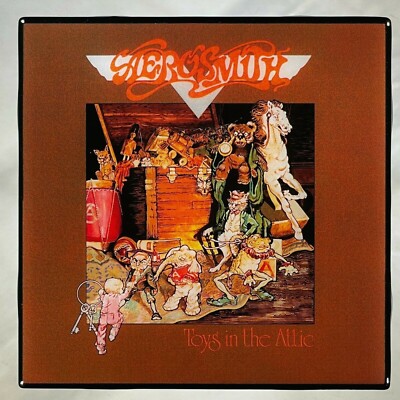 AEROSMITH Toys In The Attic COASTER Custom Ceramic Tile Barware Cork Album Cover