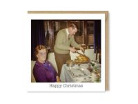 Snow Drifts Nostalgia 1960/'s 1970/'s 1980/'s Unique Vintage Retro Christmas Card