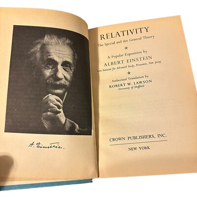 Albert Einstein / Relativity The Special and General Theory 1961 w/DJ science