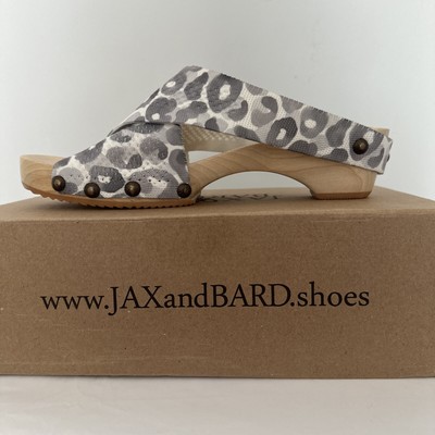 Jax & Bard Libby Hill Clog,  Sz 40 Leopard Print