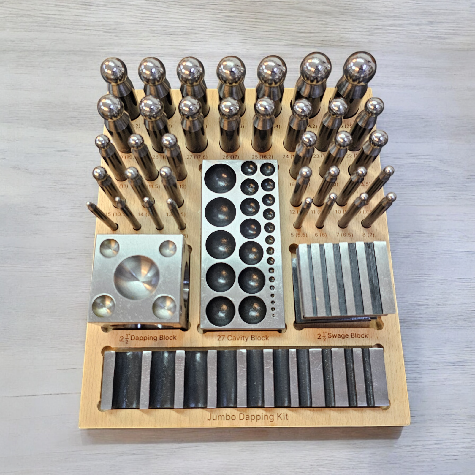 DIY Making Gold Silver Copper Jewelry Processing Gold Beating Dapping Tool Kit