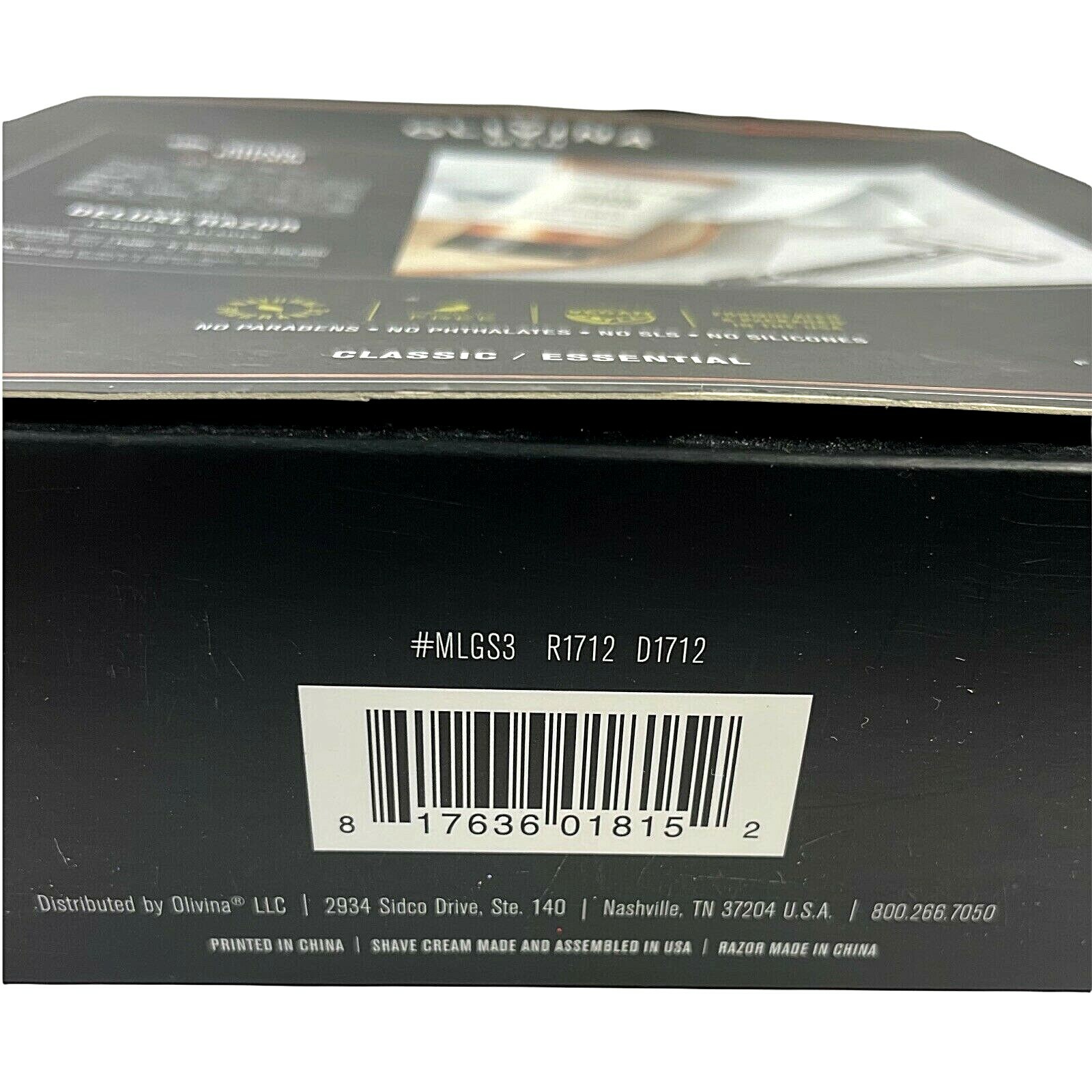 Olivina Men Deluxe Shaving Kit Classic Essential Boxed Set Shave Cream & Razor