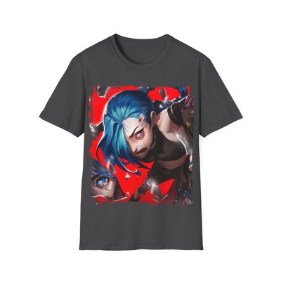 Unisex Gaming shirt Jinx / Softstyle Tshirt / Arcane / league of legends 