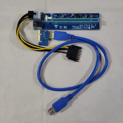 FebSmart 3 Pack PCI Express PCI-E 1x to PCI-E 16x 164 Pin GPU Riser Card 3 Pack