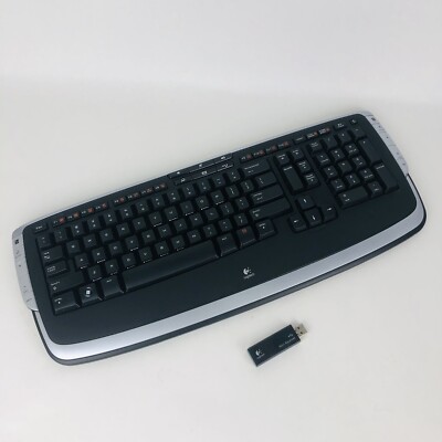 Logitech Cordless Desktop LX710 Laser Keyboard & Dongle Computer TESTED