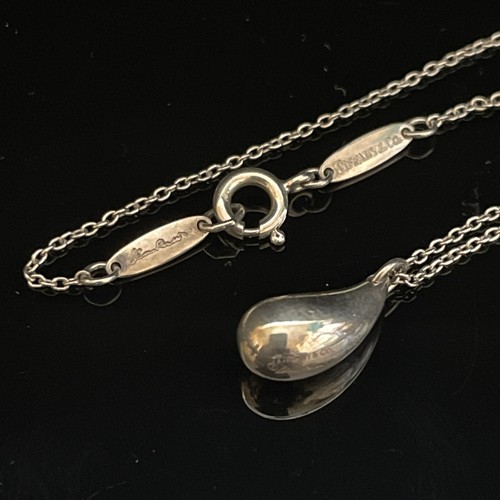 ネックレス・ペンダント Teardrop Pendant Necklace - Silver Tiffany & Co Elsa Peretti Teardrop Pendant Necklace 925