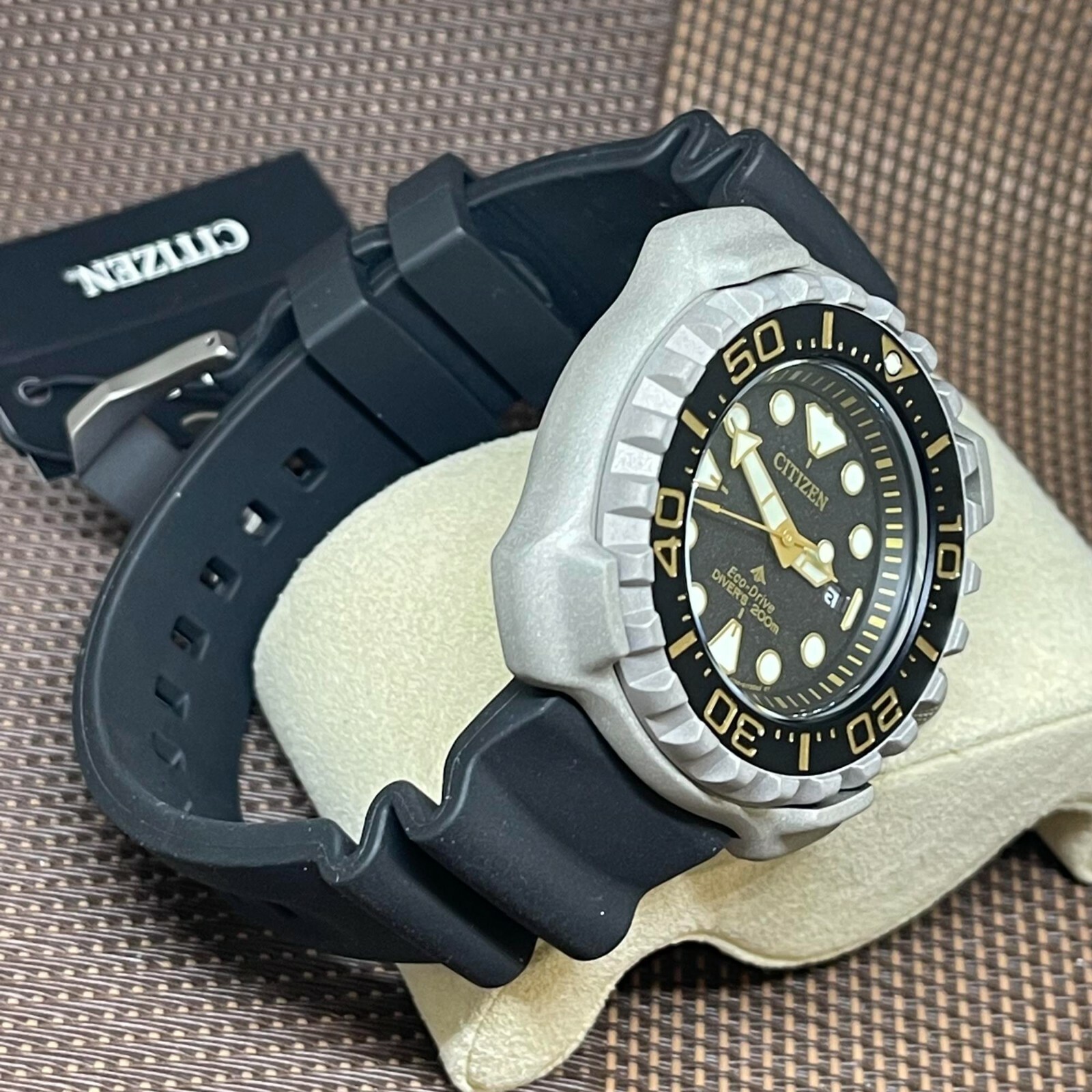 Pre-owned Citizen Eco-drive Bn0220-16e Promaster Super Titanium Duratect Diver Sport Watch