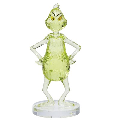 Enesco FACETS Dr. Seuss The Grinch Hands on HIPS Figurine, 3.5 Inch, Green
