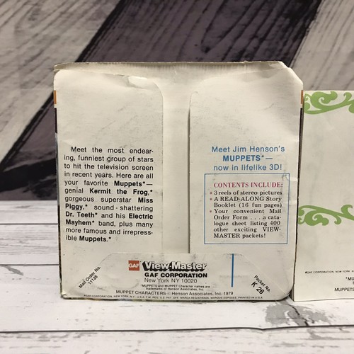 Vintage 1970s Meet Jim Henson's Muppets Viewmaster 3 Reels With Booklet Pack (V2