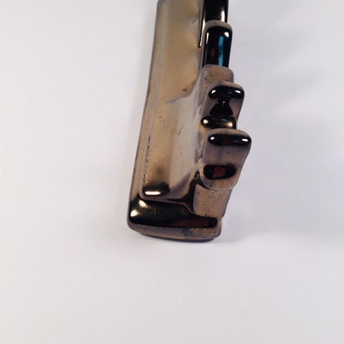 Haeger Pottery Embossed Store Dealer Sign Metallic Bronze Gloss Glaze 8” wide