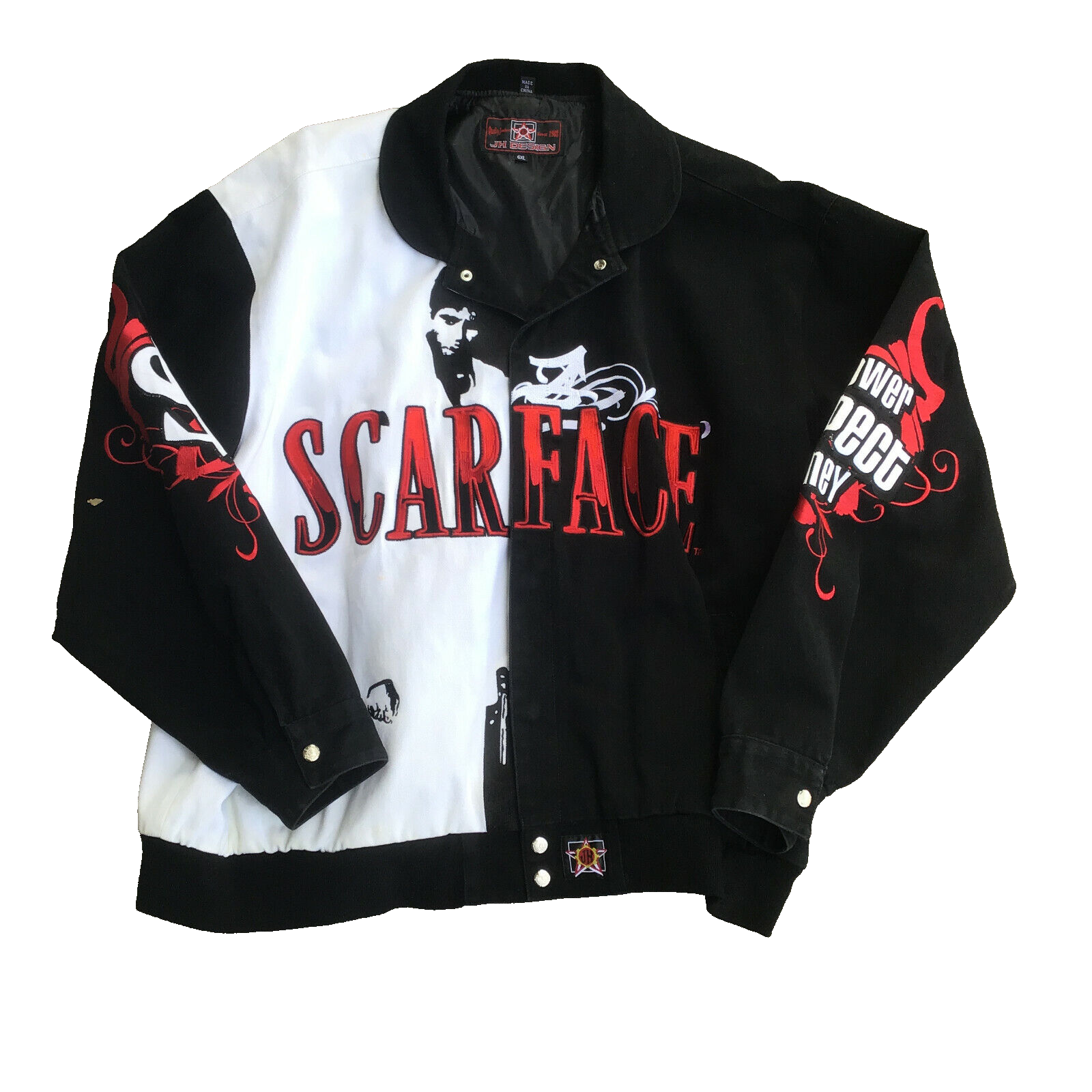 Laced up Scarface スカーフェイス　アルパチノ　ジャケット　M Men's Al Pacino Tony Montana Scarface Leather Jacket