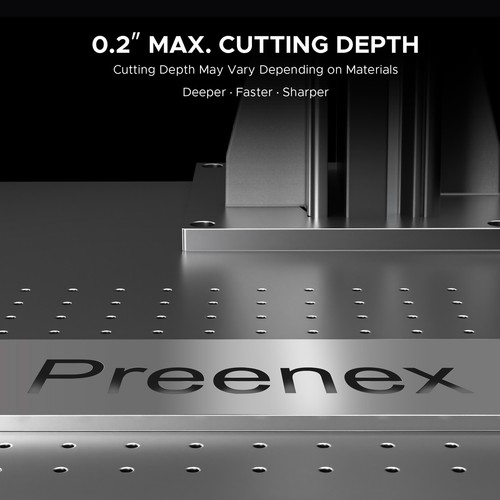 Preenex 30W JPT MOPA Fiber Laser Marker Marking Engraving Machine with 6.9x6.9