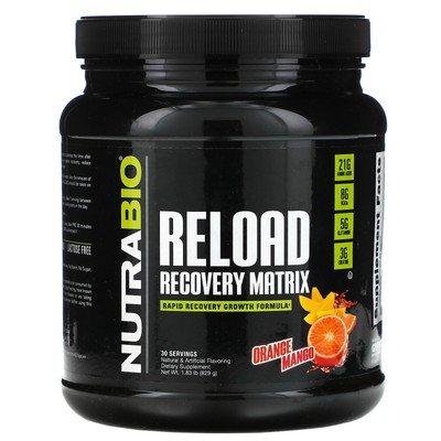 Reload Recovery Matrix, Апельсин и манго, 1,83 фунта (829 г)