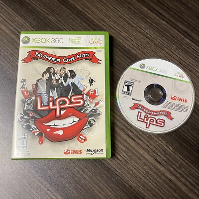Lips - Number One Hits XBOX 360 XBOX 360 Game Disc + Case