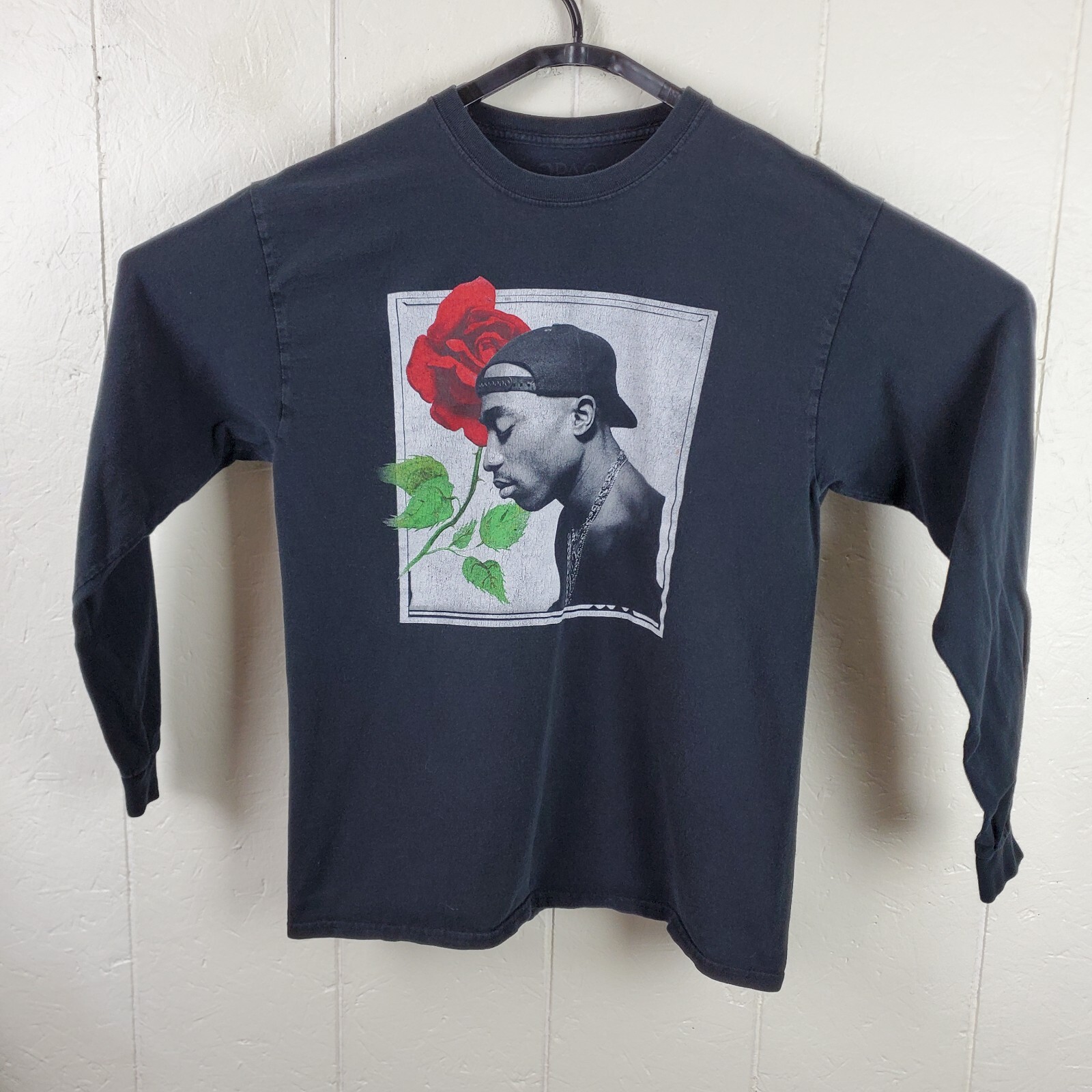 0*s様 POCKET & CREW 2PACK LS T-SHIRTS (WH Tupac Shakur Shirt Mens Large Black Crew Neck Long Sleeve