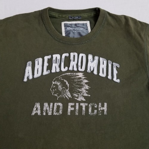 ☆Abercrombie & Fitch☆ ヴィンテージ風ロゴ ロングTシャツ Abercrombie & Fitch ヴィンテージ風ロゴ ロングTシャツ