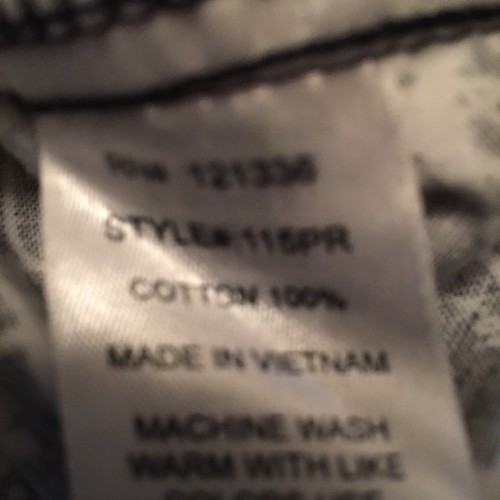 KOI scrub top floral black and white green trim SMALL nursing top Kathy Peterson