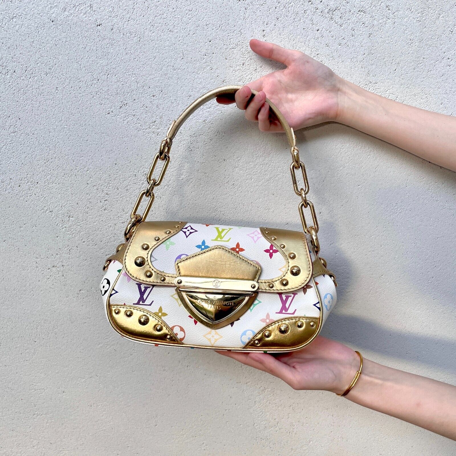 RAREAuth LOUIS VUITTON Monogram Monroe Multi Color Shoulder RAREAuth LOUIS VUITTON Monogram Monroe Multi Color Shoulder