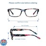 Readerest 3.0 Blue Light Reading Glasses - Lightweight Computer Glasses - Eye Strain, UV Glare Protection (Floral)