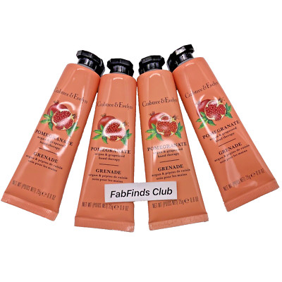 Crabtree & Evelyn Pomegranate Hand Therapy Cream Sealed Travel Size 4x0.9oz